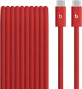 Beats 240W USB-C to USB-C Braided Cable, Fast Charging, Durable/Tangle Free, Compatible with Apple and Android Devices (3 m/10 ft) – Rapid Red