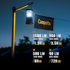 innofox LED Camping Lantern, 1500 LM Lanterns for Power Outages with 4 D Batteries Included, Battery Powered Lantern Flashlight with 4 Light Modes, Weatherproof Tent Light for Storms and Hurricanes