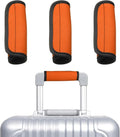 uxcell 3 Pcs Luggage Handle Wrap for Suitcase, Neoprene Handbag Grip Cover Protector Luggage Identifiers Suitcase Handle Wraps for Luggage Shopping Bag Travel Bags, Orange