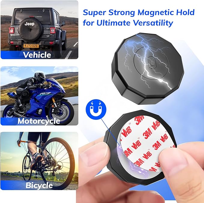 Super Magnetic! 360 Days of Battery Life! Apple Find My Subscription-Free GPS Car Locator - Waterproof and Drop-Proof, Stealth Tracking, 1 Year Only Replacement Not Repair
