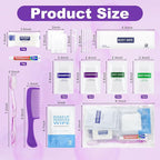 50 Kits Travel Toiletry Kit Bulk, Personal Hygiene Kit, Disposable Hygiene Kit Homeless Care Supplies Charity Kit For Home, Hotel, Camping, Travel