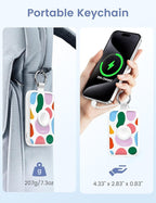 RORRY CharmGo Portable Charger, 10000mAh 20W Fast Charging Portable Charger Power Bank with Built in Cables, Travel Battery Pack for iPhone 17/16/15/14/13/12 and Apple Watch, Graffiti