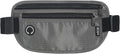 Slim Money Belt for Travel - Anti-Theft Hidden Passport Holder Waist Wallet with Secure Pouch for Cash, Credit Cards (Small Grey)