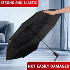 Umbrella Reverse Folding Umbrella Windproof Travel Umbrellas for Rain - Easy Auto Open Close, Durable & Compact Umbrella, Strong Fiberglass Frame, Waterproof Canopy - Backpack, Purse, Portable Umbrella for Travel