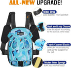 Pawaboo Pet Carrier Backpack, Adjustable Pet Front Cat Dog Carrier Backpack Travel Bag, Legs Out, Easy-Fit for Traveling Hiking Camping for Small Medium Dogs Cats Puppies, Small, Blue Camouflage