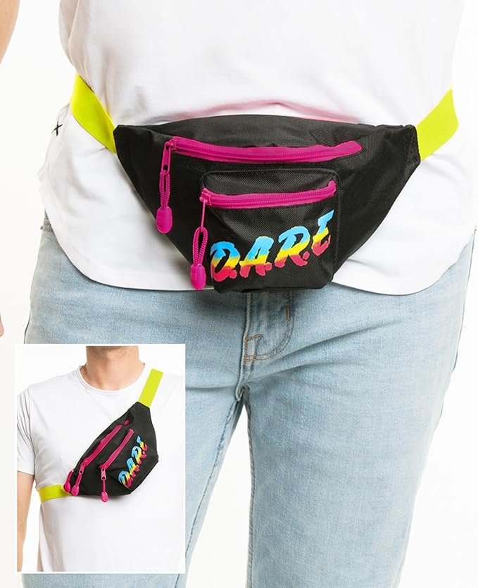 Tipsy Elves Black DARE Fanny Pack (Size One Size, Black)