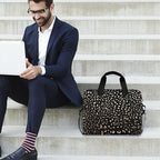 ALAZA Realistic Leopard Cheetah Print Animal Laptop Case Bag Sleeve Portable Crossbody Messenger Briefcase w/Strap Handle, 13 14 15.6 inch