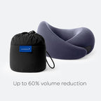 Ostrichpillow Go Neck Pillow, Travel Pillows for Airplanes, Premium Memory Foam Travel Pillow, 360º Ergonomic Design, Asymmetrical Sides, Travel Bag Included, Washable Modal Cover