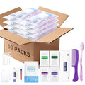 50 Kits Travel Toiletry Kit Bulk, Personal Hygiene Kit, Disposable Hygiene Kit Homeless Care Supplies Charity Kit For Home, Hotel, Camping, Travel