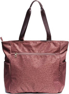 ESVAN Original Floral Tote Bag Large Shoulder Bag with Multi Pockets for Gym Travel Beach Daily Bags