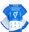 Disposable Urine Bag, 12PCS Pee Bags for Travel for Women Men, 900ML Portable Urinal Bags and Vomit Bags, 2026 Unisex Urinal Bag for Camping, Road Trip, Traffic Jam, Pregnant, Kid, Patient