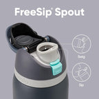 Owala FreeSip Insulated Stainless Steel Water Bottle with Straw for Sports, Travel, and School BPA-Free Sports Water Bottle, 40 oz, Foggy Tide