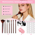 All-in-One Makeup Kit for Teens Women Full Kit, Makeup Gift Set for Girls, Makeup Essential Bundle Includes Eyeshadow Foundation Lipsticks Lipgloss Mascara Eyeliner Contour Stick Cosmetic Brush Set