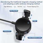 Clip on Galaxy Watch Charger, Suitable for Samsung Galaxy Watch 8/8 Classic/7/Ultra/6/6 Classic/5 Pro/5/4/4 Classic/3 Active2/1, Replace Samsung smartwatch Fast Charging Cable (6FT)