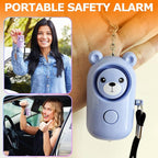 Personal Alarm Safe Sound for Women Kids Elders, 2 Pack Cute 130dB Loud Siren Safety Self-Defense with LED Light, Security Keychain Emergency Alert Alone (Blue+Purple)