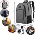 MATEIN 17 Inch Laptop Backpack, TSA Large Backpack for Travel and Business, Water Resistant Big Flight Approved Weekender Carry-On Backpack with Luggage Sleeve for Women and Men