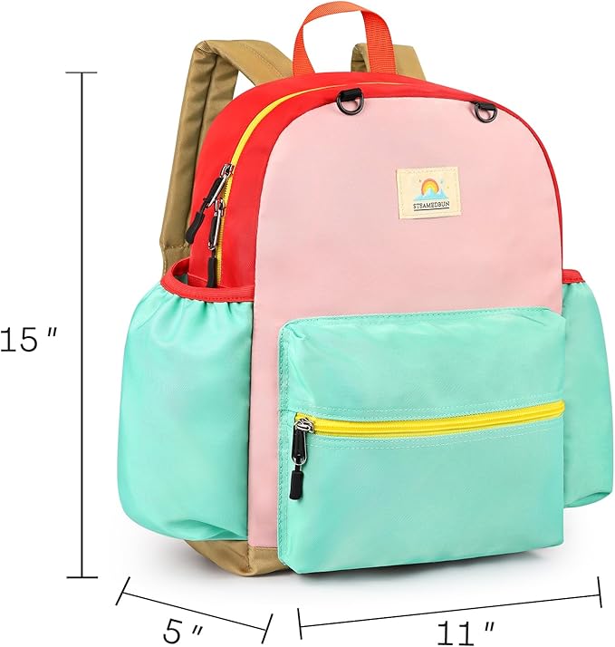 STEAMEDBUN Kids Backpack for Girls 6-8: Toddler Backpack for Preschool Kindergarten - Girls Backpacks for Elementary 4-6