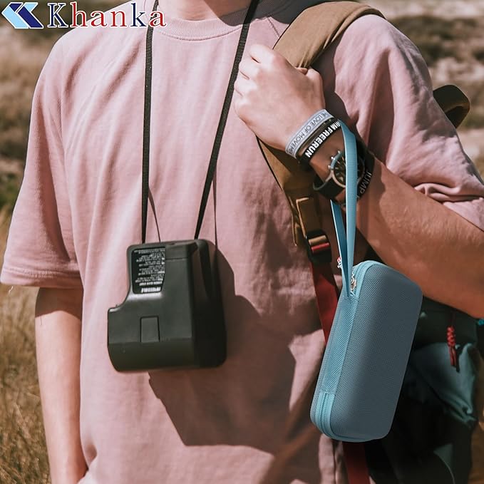khanka Travel Case for Anker Power Bank, 20,000mAh Portable Charger,Case Only (Violet)