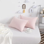 NTBAY Tiny Pillows, Down Alternative 7"x11" Microfiber Mini Pillow for Travel, Pets, Soft Machine Washable Small Pillows for Neck, Wrist, Lumbar and Knee, Pink