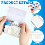 Threlaco 12 Set Mini First Aid Kit Bulk Mini Portable Travel Kit Resistant Case for Convenience First Aid 12 Pack Boxes of 26 Items Each for Minor Cut Scrape Hike Car Home School Office Sports