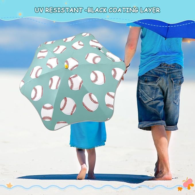 ALAZA Kids Umbrella Stick Umbrellas Cute Umbrella for Boys Girls Toddler UV/Sun Rain Windproof