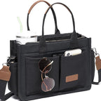 ZHMO Canvas Tote Bag for Women,Women's Bags Crossbody Bags Work Laptop Tote Bag Large Handbags Purse for Travel Nurse Teacher