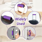 2 Pack Luggage Handle Wraps for Suitcase Bright Color Luggage Handle Covers Suitcase Tags identifiers Travel Accessories for Airplane/Flying (Purple)