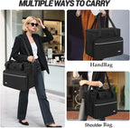 GMAK Teacher Briefcase, Teacher Tote Bags with 15.6 Inch Laptop Compartment, Scrapbook Tote Craft Organizer with Pockets