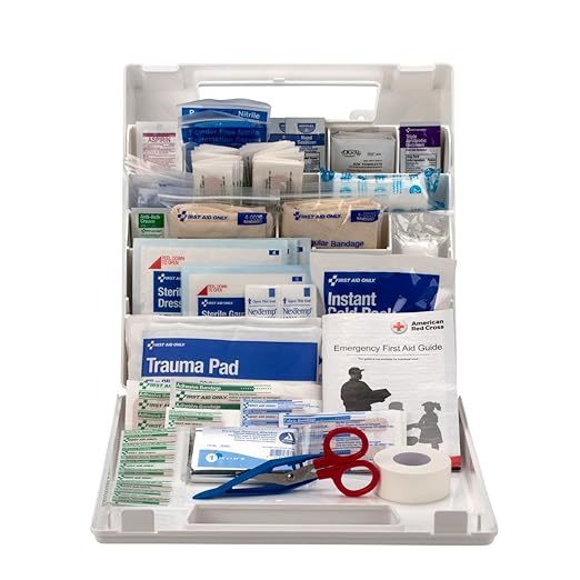 First Aid Only 9161-RC American Red Cross Deluxe Family First Emergency First Aid Kit for Home and Travel, 115 Pieces