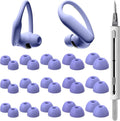 15 Pairs Ear Tips for Powerbeats Pro 2, Replacement EarTips Accessories for Beats Pro 2 Earbuds, 5 Sizes (XS/S/M/L/XL), Fit Charging Case, Purple