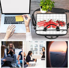 Laptop Shoulder Bag for Women Men, Waterproof Computer Case Messenger Bag Briefcase for Business Office Travel