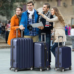 3 Piece Luggage Sets, Lightweight ABS Suitcase with 4 Spinner Wheels ＆ TSA Locks, Hardside Carry On Luggage Durable Suitcase Set for Family Travel Business - Tibetan Blue, 20/24/28