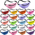Saintrygo 20 Pcs Neon Fanny Pack Bulk, 90s 80s Fanny Pack Adjustable Waist Bags, Vintage Bag, Oxford Cloth for Workout Traveling Running Bachelor Party Favors Women Men (Bright Color)