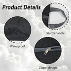 4 Pack Waterproof Shoe Bags, Extra Large Travel Shoe Bag Portable Packing, Zipper & Handle Bag for Gym/Storage/Luggage/Closet Men & Women