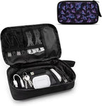 Glitter Butterfly Print Storage Bag Practical Earphone Bags Cable Organizer Bags Power Bank Bag Data Cables Storage Pouch Headset Organizing Pouch Multipurpose Bags