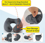 Keemall Inflatable Travel Pillows for Airplanes, Easy Blow Up Inflatable Travel Neck Pillows for Air Travel Sleeping Long Flight, Comfort Travel Air Pillows for Car Train Office Nap Camping