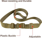 MAGARROW 1.5" Utility Straps with Buckle Adjustable, 4-Pack (Tan, 9.5 feet Long)