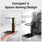 IKAPE Adjustable Portable Coffee Maker Stand, Aluminum Alloy Universal Coffee Machine Holder with Anti-Slip Base, Height Adjustable 13–19.5cm, for Home, Office & Camping