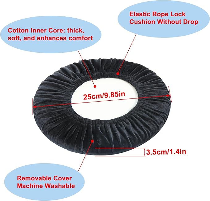 ALEVMOOM Upgraded 19.7" Collapsible Stool Portable + 1.38" Thicker Cushion, Telescoping Folding Seat for Adults, 1000lbs Max Weight, Heavy Duty Portable Chair for Outdoor Travel&Camping