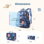 mommore Kids Backpack for Boys 4-8 with Lunch Box Elementary Kindergarten Preschool School Backpack 15'' Fit Folders Bottles, Cool Truck