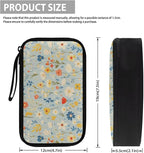 Flowers Travel Cord Organizer Cases Cord Organizers Travel Storage Bag Electronic Organizer Travel Case for SD Card Phone Charger Earphone Tech Pouch Portable