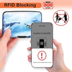 Mayski Credit Card Holder, RFID Blocking, Aluminum Alloy Hard Case, Small Mini Business Metal Wallet for Women Men, Ocean