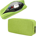 CAAORDKSO Electronics Organizer Case, Cable Organizer Bag Waterproof Electronic Accessories Case Travel Electronic Carrying Bag for Cable, Cord, Charger, Phone, Power Bank, Earphone (Big-Green)
