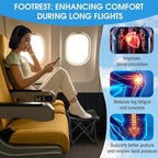 Ripeng 4 Pcs Portable Airplane Travel Foot Rest, Folding Camping Stool, Under Desk Foot Rest at Work for Long Flight, Home and Office Outdoor Hiking Fishing with Carry Bag