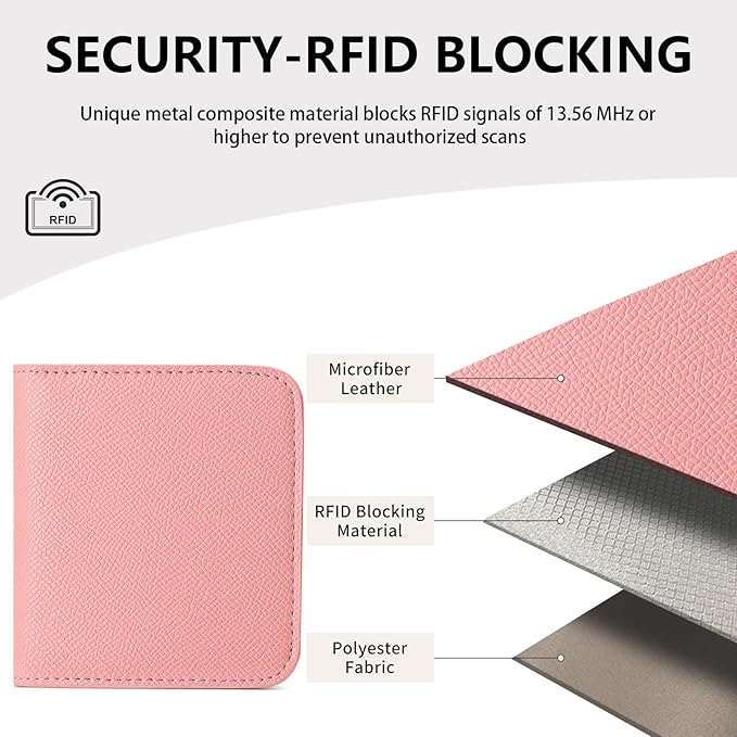 Small Wallet for Women Rfid Blocking Slim Credit Card Holder Bifold Ladies Mini Purse