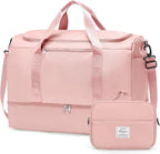 Extra Large Travel Duffle Bag,Carry on Overnight Weekend Bag with Shoes Compartment,Weekender Bags for Women for Travel Business Trips Sport Hospital
