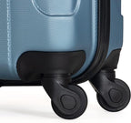Kenneth Cole REACTION Out of Bounds Lightweight Hardshell 4-Wheel Spinner Luggage, Granite Blue, 24-Inch Checked