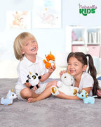 Naturally KIDS Toddler Unicorn Backpack w Plush Unicorn Toys, Gifts for 2-5 Year Old Girls, Toddler Backpack