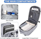 Large Personal Item Travel Backpack For Women Men Airline Approved Carry On Backpack Flight Approved Waterproof Sports Luggage Backpack Casual Daypack Small Hiking Backpack