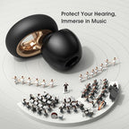 Noise Cancelling Ear Plugs for Sleeping, 55dB Reusable Soft Silicone Earplugs for Snoring, Travel, Concerts & Work, Comfortable Hearing Protection(Graphite)
